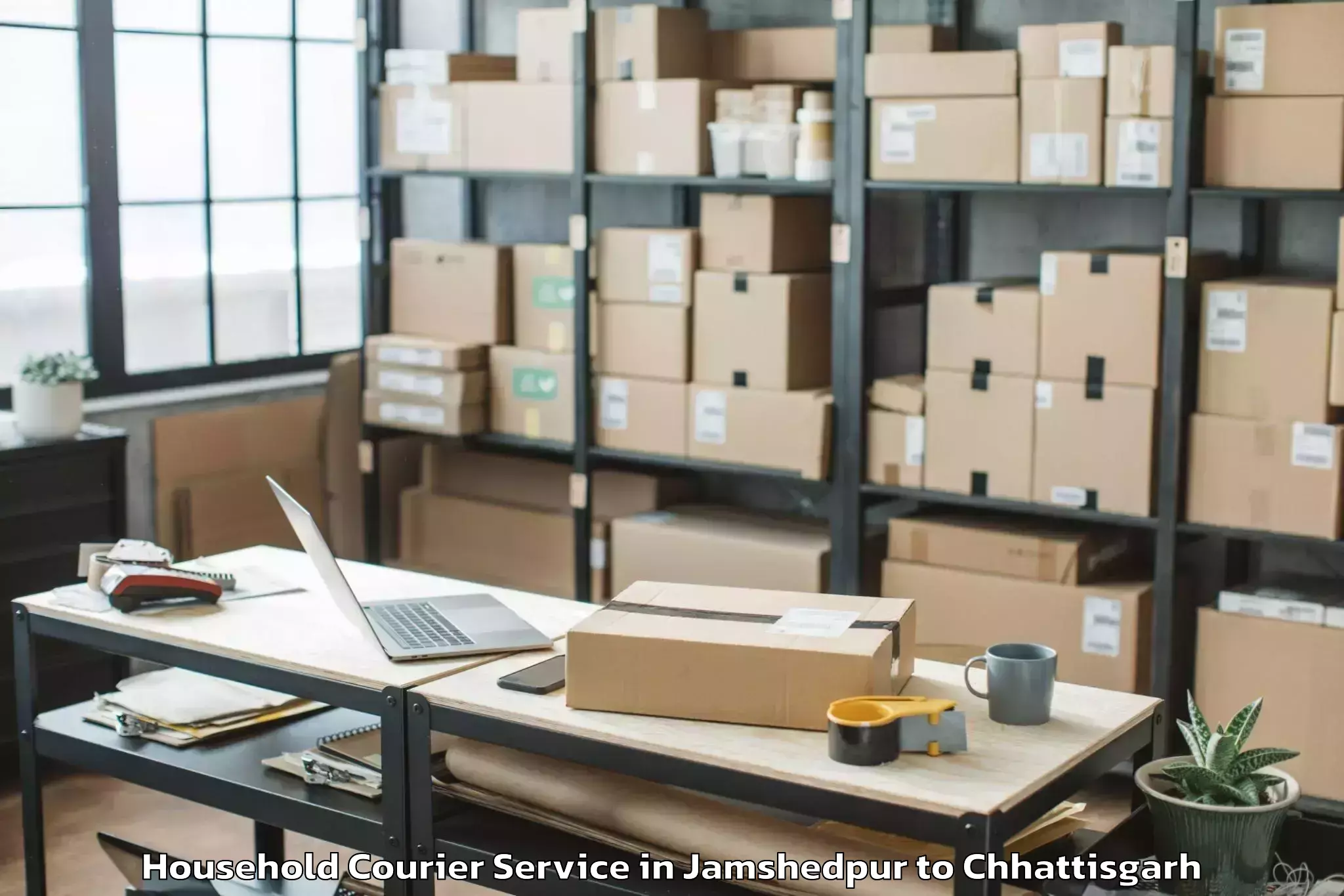 Affordable Jamshedpur to Bhatapara Household Courier